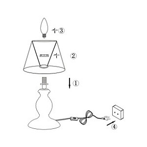 Настольная лампа декоративная Globo Metalic 21693