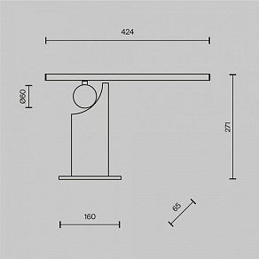 Настольная лампа декоративная Maytoni Monumento MOD467TL-L9BS3K