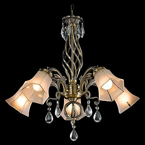 Подвесная люстра Eurosvet 29803 29803/5 античная бронза