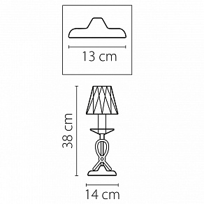 Настольная лампа декоративная Osgona Riccio 705912