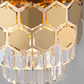 Накладной светильник Eurosvet Ariana 10113/2 золото/прозрачный хрусталь Strotskis