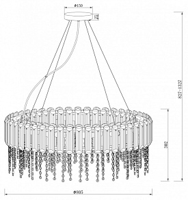 Подвесной светильник Maytoni Hail MOD097PL-12CH