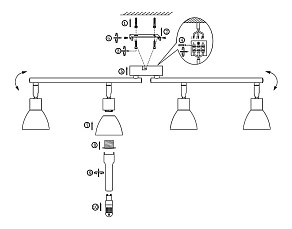 Спот Globo Helios 56045-4