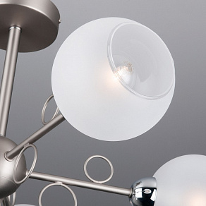 Люстра на штанге Eurosvet Tondo 70095/5 сатин-никель