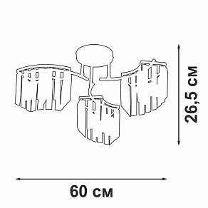Потолочная люстра Vitaluce V5884 V5884-0/3PL