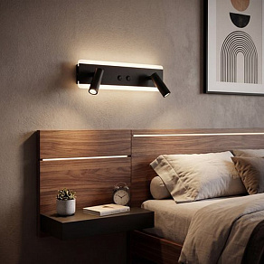 Накладной светильник Reluce Technical  86213-9.2-001CT LED9+6W BK