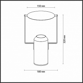 Настольная лампа декоративная Odeon Light Tram 4077/12TL