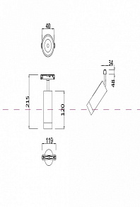 Светильник на штанге Maytoni Focus LED TR019-2-7W4K-B