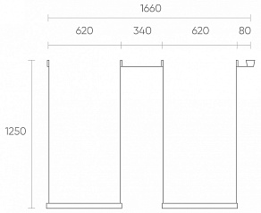 Комплект трековый Denkirs Belty SET DK55SET04-02-BR