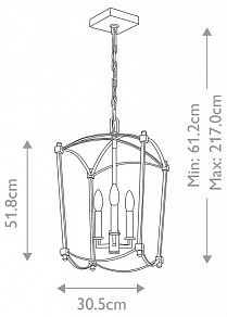 Подвесной светильник Feiss Thayer QN-THAYER-3P-ADB