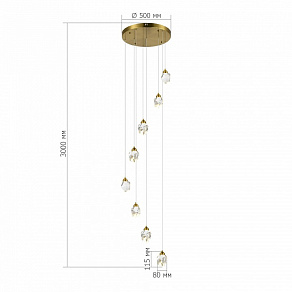 Подвесная люстра ST-Luce Cascato SL6114.203.08