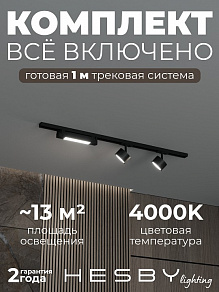 Комплект трековый Hesby Lighting Skylite №14 HSBL_kompl_S014_NI1B4K