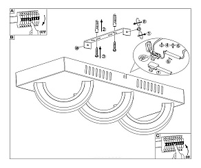 Накладной светильник Globo Mangue 67062-3