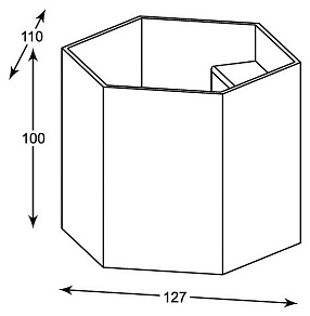 Накладной светильник Zumaline Polygon 20070-BK