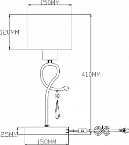 Настольная лампа декоративная Moderli Mae V2561-1T
