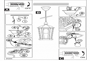 Подвесной светильник Eglo ПРОМО Kinghorn 49206