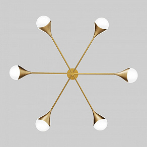 Люстра на штанге Eurosvet Calyx 60168/6 латунь