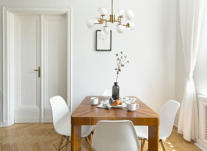 Люстра на штанге DeMarkt Каспер 4 707011808