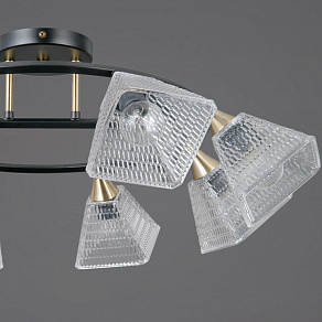 Люстра на штанге ILLUMICO IL0850 IL0850-8CSQ-25BKAB ELITE