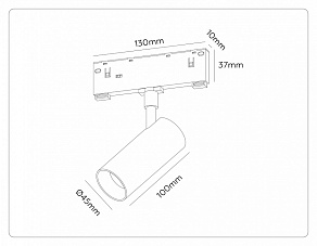 Светильник на штанге Ambrella Light TRACK SYSTEM GL2305
