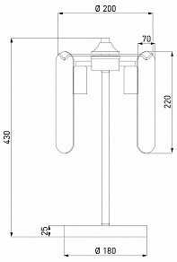 Настольная лампа декоративная Eurosvet Claire 01170/3 золото