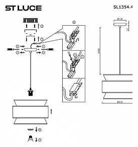 Подвесной светильник ST-Luce Jackie SL1354.403.01