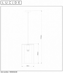 Подвесной светильник Lucide Dounia 78394/01/30