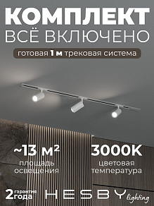 Комплект трековый Hesby Lighting Skylite №3 HSBL_kompl_S003_VI1W3K