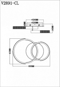 Накладной светильник Moderli Novas V2891-CL