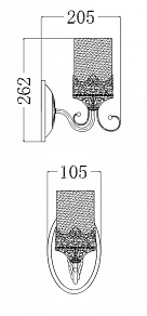 Бра Freya Sherborne FR2563-WL-01-BZ