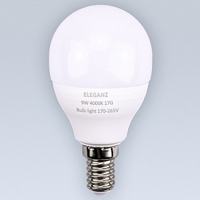 Лампа светодиодная Eleganz  E14 9Вт 4500K EL-0082