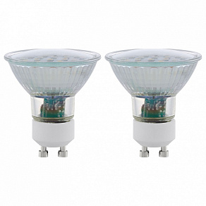 Набор из 2 ламп светодиодных [поставляется по 10 штук] Eglo SMD GU10 5Вт 4000K 11539