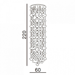 Потолочная люстра Azzardo Luvia 220 XXL AZ1296