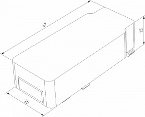 Токопровод концевой Elektrostandard Flat Magnetic a063736