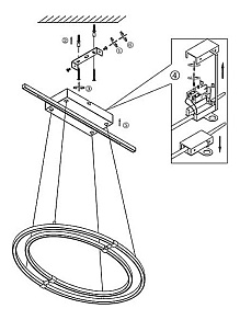 Подвесной светильник Globo Una 67809H