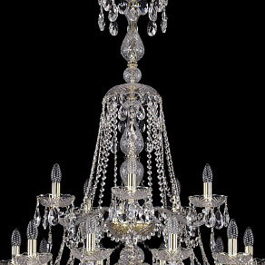 Подвесная люстра Bohemia Ivele Crystal 1413 1413/20+10+5/400/XL-158/3d/G
