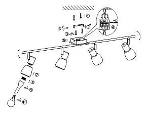 Спот Globo Raider I 54538-4