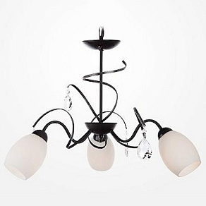 Подвесная люстра Eurosvet 60033 60033/3 черный с серебром