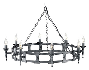 Подвесная люстра Elstead Lighting Saxon SAX8-BLK-SIL