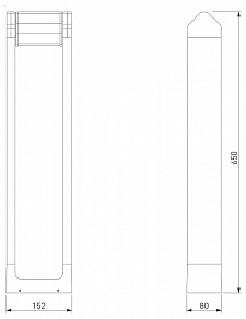 Наземный высокий светильник Elektrostandard DORS 35163/F