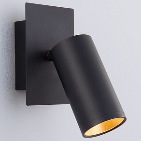 Спот Eurosvet Fleur 20066/1 черный/золото 5W