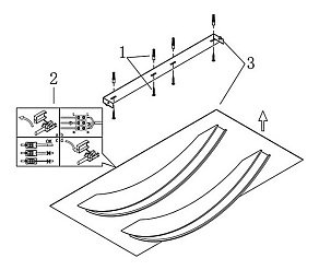 Накладной светильник Globo Mangue 67062-2D