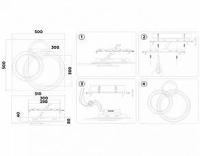 Потолочная люстра Ambrella Light FA FA8515