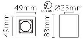 Накладной светильник Fiberli XC002 12120203