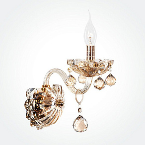 Бра Eurosvet Diamond 10052/1 золото/тонированный хрусталь Strotskis