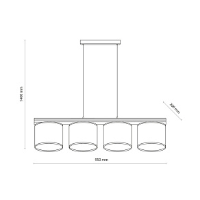 Подвесная люстра TK Lighting Viga 11770 Viga Shade