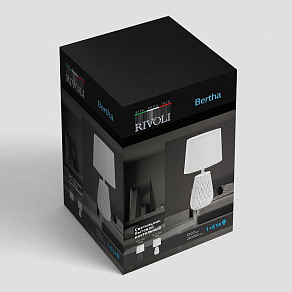 Настольная лампа декоративная Rivoli Bertha Б0057272