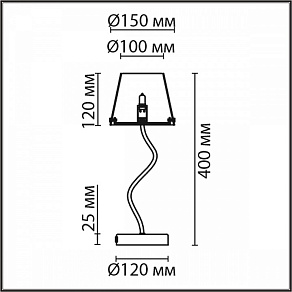 Настольная лампа декоративная Lumion Smoky 6570/1T