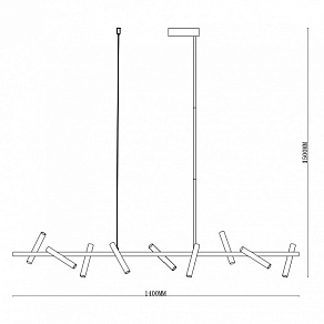 Светильник на штанге iLedex TELESCOPE 2688-140 BR