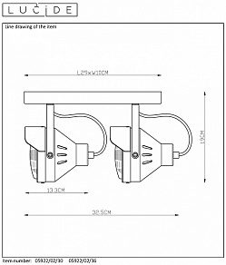 Спот Lucide Cicleta 05922/02/36